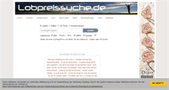 Desktop Screenshot of lobpreissuche.de
